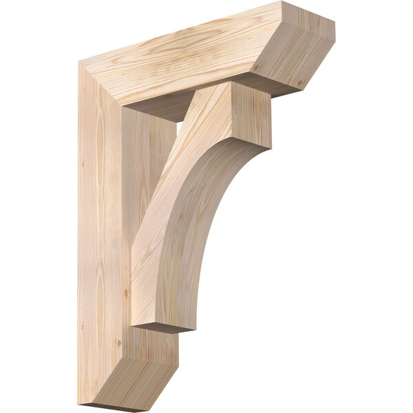 Ekena Millwork Westlake Slat Smooth Bracket w/ Offset Brace, Douglas Fir, 7 1/2"W x 24"D x 32"H BKT0806X24X32WTL06SDF - main